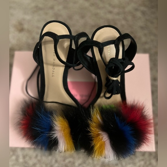 Loeffler Randall Nicolette Fox Fur Pump - Picture 7 of 9